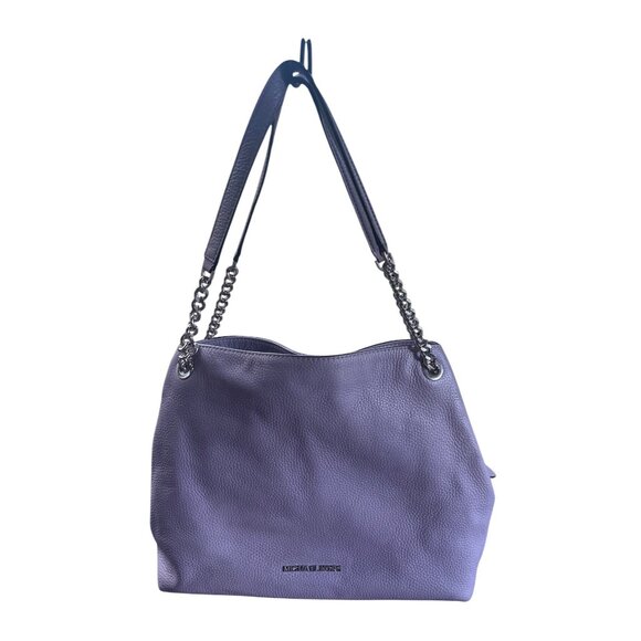 MICHAEL KORS SIGNATURE JET SET LARGE CHAIN Lilac SHOULDER BAG TOTE - Picture 1 of 7
